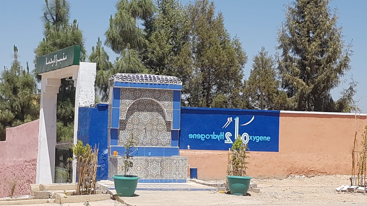 Photo of جماعة أولاد سعيد الواد / بناء سقاية ورسم لوحة جدارية يخلقان الحدث ويثيران إعجاب العديد من المواطنين