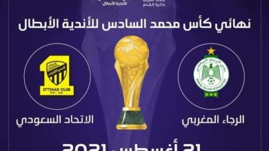 Photo of رسمياً تحدد موعد نهائي كأس محمد السادس للأندية الأبطال