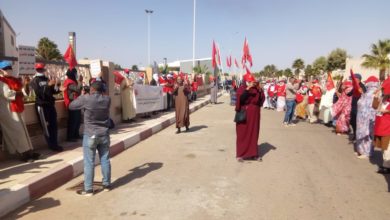 Photo of صور وقفة اليوم من طانطان الحبيبة من أمام عمالة الإقليم