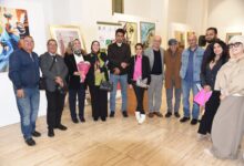 Photo of افتتاح معرض الفنون التشكيلية ضمن فعاليات مهرجان العالم العربي للفيلم التربوي القصير