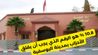 Photo of 10.8 %  هو الرقم الذي يجب أن يقلق الأحزاب بمدينة اليوسفية
