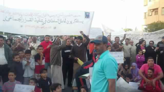 Photo of مراكش .. سكان حي المسيرة في وقفة احتجاجية