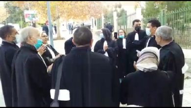 Photo of أزرو / وقفة احتجاجية للمحامين أمام المحكمة الابتدائية ضد فرض جواز التطعيم للدخول إلى المحاكم + فيديو
