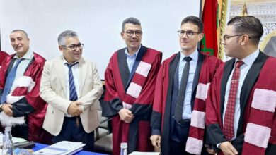 Photo of الدكتوراه بميزة مشرف جدا للباحث الحسين أزوكاغ في القانون العام